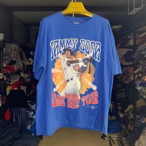 Vintage 1998 MLB Chicago Cubs Sammy Sosa Home Run Tour Shirt Size XLarge